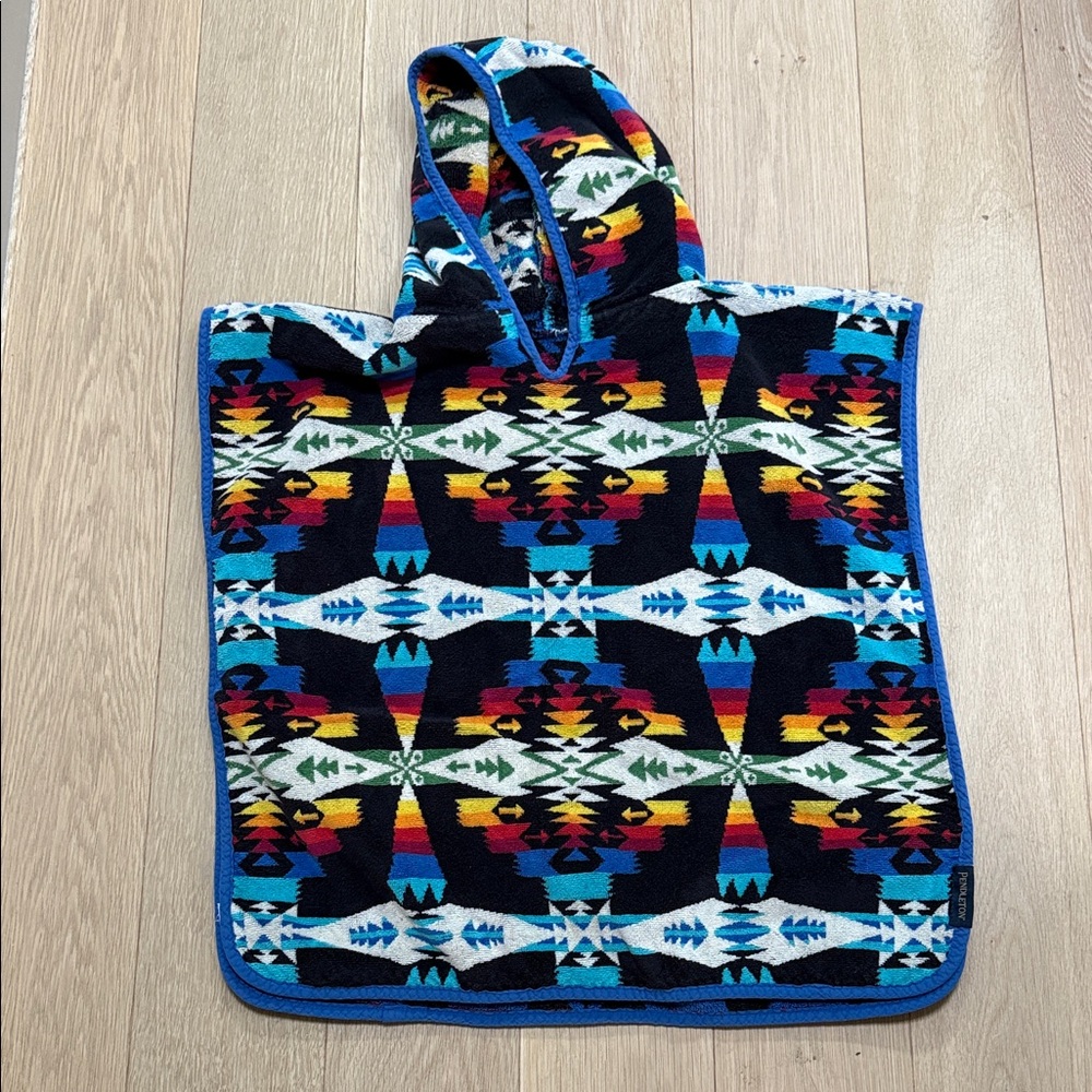 Pendleton kids beach hoodie towel 4-6t 🖤💙🌊